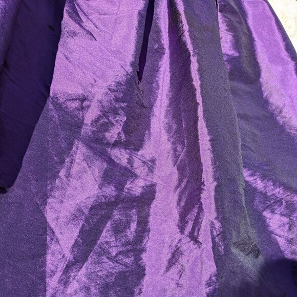 GORGEOUS Vintage Alfred Sung Peau De Soie Prom Fit & Flare Dress, Size 4 - Picture 11 of 11